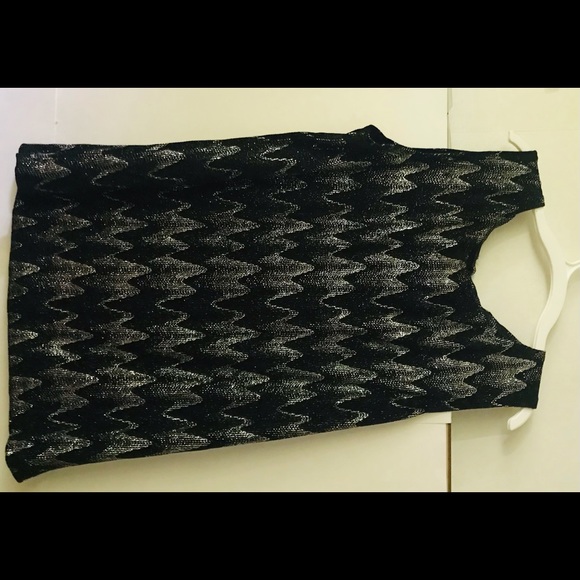 New Vikki Vi Top Black Silver size OX made in USA Dressy - Picture 15 of 16